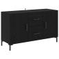 Preview: Sideboard Schwarz Eichen-Optik 100 x 36 x 60 cm Holzwerkstoff