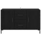 Preview: Sideboard Schwarz Eichen-Optik 100 x 36 x 60 cm Holzwerkstoff