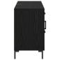 Preview: Sideboard Schwarz Eichen-Optik 100 x 36 x 60 cm Holzwerkstoff