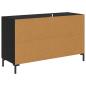Preview: Sideboard Schwarz Eichen-Optik 100 x 36 x 60 cm Holzwerkstoff