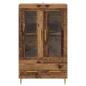 Preview: Hochboard Altholz 69,5 x 31 x 115 cm Engineered Wood und Glas