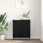 Preview: Sideboard Schwarz Eichen-Optik 60 x 35 x 70 cm Holzwerkstoff