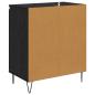 Preview: Sideboard Schwarz Eichen-Optik 60 x 35 x 70 cm Holzwerkstoff