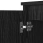 Preview: Sideboard Schwarz Eichen-Optik 60 x 35 x 70 cm Holzwerkstoff
