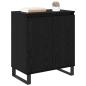 Preview: Sideboard Schwarz Eichen-Optik 60 x 35 x 70 cm Holzwerkstoff