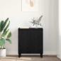 Preview: Sideboard Schwarz Eichen-Optik 60 x 35 x 70 cm Holzwerkstoff