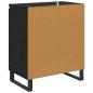 Preview: Sideboard Schwarz Eichen-Optik 60 x 35 x 70 cm Holzwerkstoff