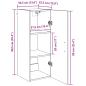 Preview: Wandschrank Altholz 34,5 x 34 x 90 cm Holzwerkstoff