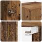 Preview: Wandschrank Altholz 34,5 x 34 x 90 cm Holzwerkstoff