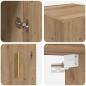 Preview: Wandschrank Artisan-Eiche 34,5 x 34 x 90 cm Holzwerkstoff