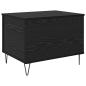 Preview: Couchtisch Schwarz Eichen-Optik 60 x 44,5 x 45 cm Holzwerkstoff