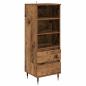 Preview: Highboard mit Schubladen Altholz 40 x 36 x 110 cm Holzwerkstoff