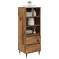 Preview: Highboard mit Schubladen Altholz 40 x 36 x 110 cm Holzwerkstoff