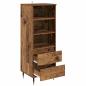 Preview: Highboard mit Schubladen Altholz 40 x 36 x 110 cm Holzwerkstoff