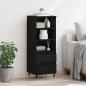 Preview: Highboard Schwarz Eichen-Optik 40 x 36 x 110 cm Holzwerkstoff