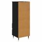 Preview: Highboard Schwarz Eichen-Optik 40 x 36 x 110 cm Holzwerkstoff