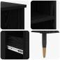 Preview: Highboard Schwarz Eichen-Optik 40 x 36 x 110 cm Holzwerkstoff