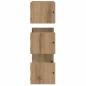 Preview: Wandregal-Set 3 pcs Artisan-Eiche 40x16x14cm Holzwerkstoff