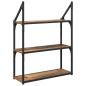 Preview: Wandregal mit Regal Altholz 60 x 21 x 78,5 cm Holzwerkstoff