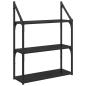 Preview: Wandregal Schwarz Eichen-Optik 60 x 21 x 78,5 cm Holzwerkstoff