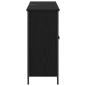 Preview: Sideboard Schwarz Eichen-Optik 100 x 33 x 75 cm Holzwerkstoff