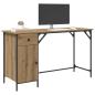 Preview: Computertisch Artisan-Eiche 131 x 48 x 75 cm Holzwerkstoff