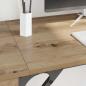 Preview: Computertisch Artisan-Eiche 131 x 48 x 75 cm Holzwerkstoff