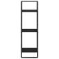 Preview: Wandregal Schwarz Eichen-Optik 30 x 25 x 100 cm Holzwerkstoff