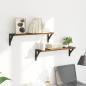Preview: Wandregale 2 pcs Altholz 60 x 15 x 15,5 cm Holzwerkstoff