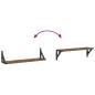 Preview: Wandregale 2 pcs Altholz 60 x 15 x 15,5 cm Holzwerkstoff