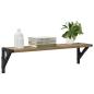 Preview: Wandregale 2 pcs Artisan-Eiche 60 x 15 x 15,5 cm Holzwerkstoff