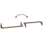 Preview: Wandregale 2 pcs Altholz 80 x 15 x 15,5 cm Holzwerkstoff