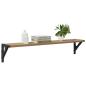 Preview: Wandregale 2 pcs Artisan-Eiche 80 x 15 x 15,5 cm Holzwerkstoff