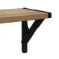 Preview: Wandregale 2 pcs Artisan-Eiche 80 x 15 x 15,5 cm Holzwerkstoff