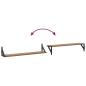 Preview: Wandregale 2 pcs Artisan-Eiche 80 x 15 x 15,5 cm Holzwerkstoff