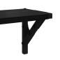 Preview: Wandregale 2 pcs Schwarz Eichen-Optik 80 x 15 x 15,5 cm