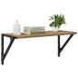 Preview: Wandregale 2 pcs Artisan-Eiche 60 x 25 x 25,5 cm Holzwerkstoff