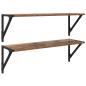 Preview: Wandregale 2 pcs Altholz 80 x 25 x 25,5 cm Holzwerkstoff