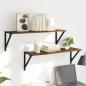 Preview: Wandregale 2 pcs Altholz 80 x 25 x 25,5 cm Holzwerkstoff