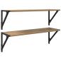 Preview: Wandregale 2 pcs Artisan-Eiche 80 x 25 x 25,5 cm Holzwerkstoff