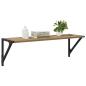 Preview: Wandregale 2 pcs Artisan-Eiche 80 x 25 x 25,5 cm Holzwerkstoff