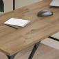 Preview: Schreibtisch Artisan-Eiche 149 x 149 x 75 cm Holzwerkstoff