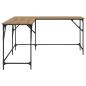 Preview: Schreibtisch Artisan-Eiche 149 x 149 x 75 cm Holzwerkstoff