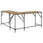 Preview: Schreibtisch Artisan-Eiche 149 x 149 x 75 cm Holzwerkstoff