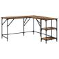Preview: Schreibtisch Altholz 139 x 139 x 75 cm Holzwerkstoff