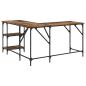 Preview: Schreibtisch Altholz 139 x 139 x 75 cm Holzwerkstoff