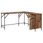 Preview: Schreibtisch Altholz 141 x 141 x 75 cm Holzwerkstoff