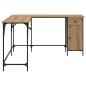 Preview: Schreibtisch Artisan-Eiche 141 x 141 x 75 cm Holzwerkstoff