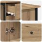 Preview: Schreibtisch Artisan-Eiche 141 x 141 x 75 cm Holzwerkstoff