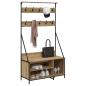 Preview: Kleiderständer Artisan-Eiche 100 x 41 x 184 cm Holzwerkstoff